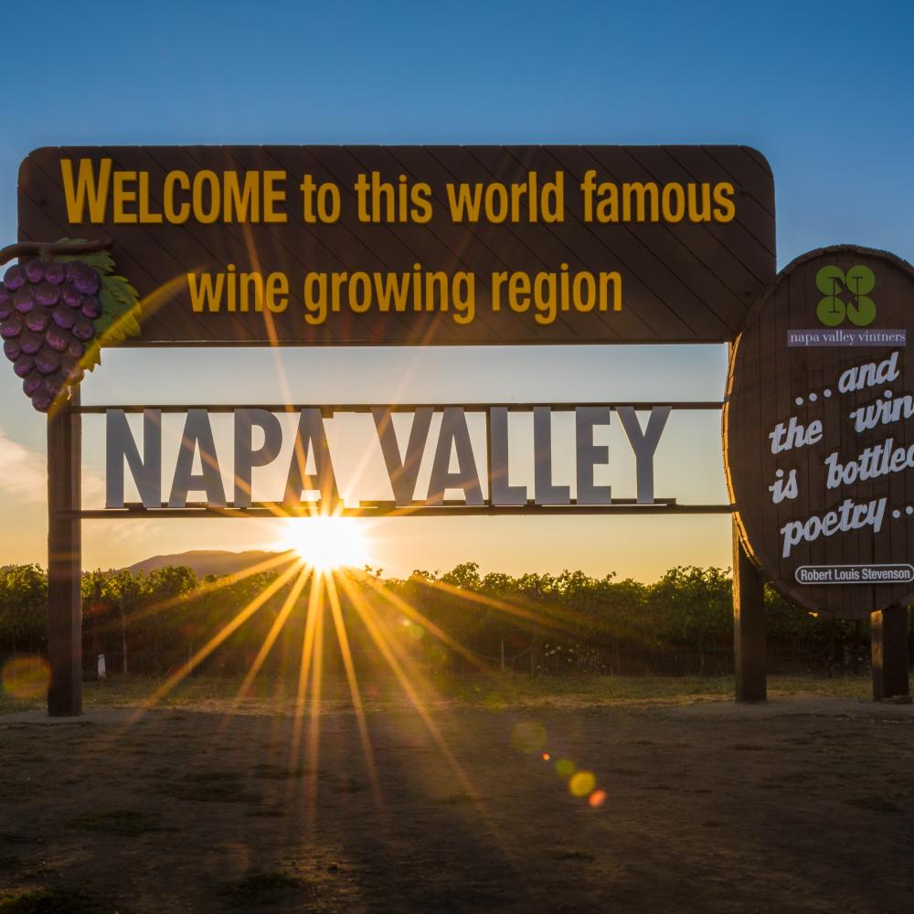 Welcome to Napa Valley Sign