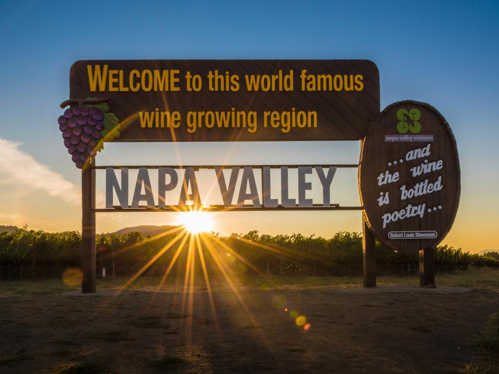 Welcome to Napa Valley Sign