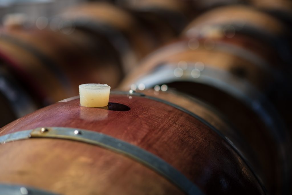 Aging wine in Napa Valley