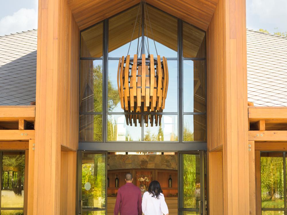 Cakebread Cellars winery entrance