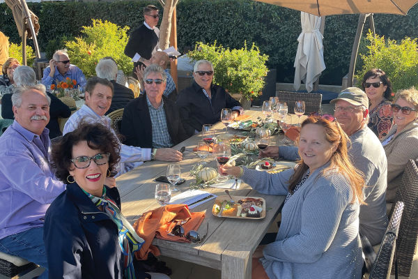 people toasting wine at Shadybrook Estate party