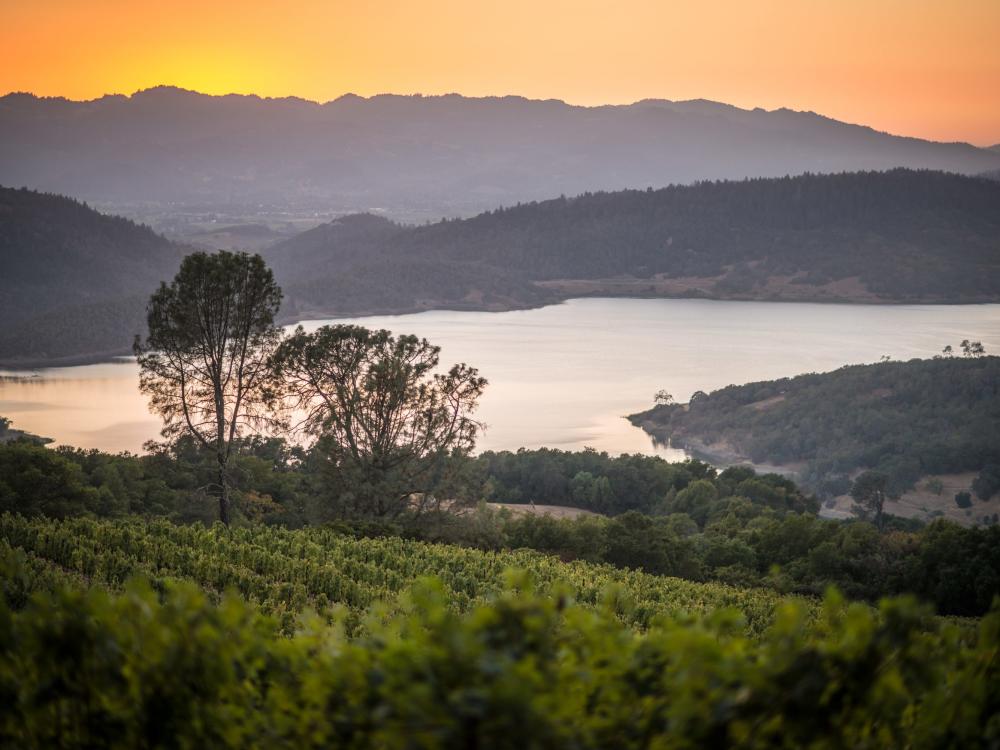 Lake Hennessey in Napa Valley