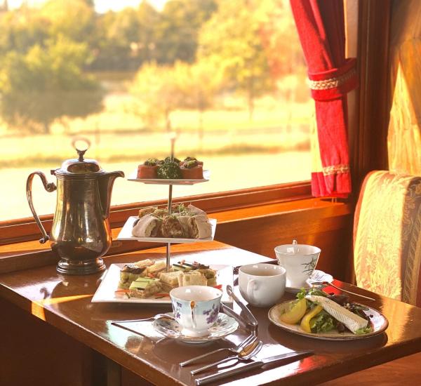 Tea Service on the Napa Valley Wine Train