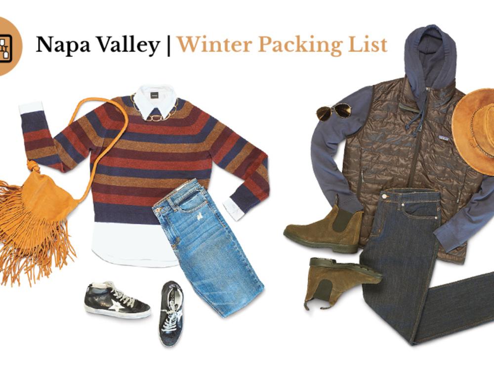 Napa Valley Winter Packing List