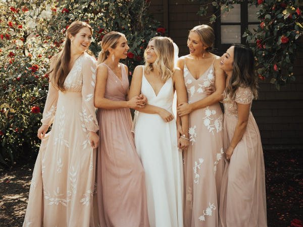 BHLDN in Napa Valley Bridal Party Wedding