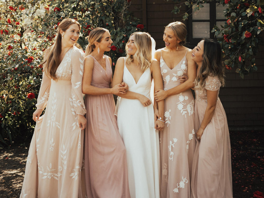 BHLDN in Napa Valley Bridal Party Wedding