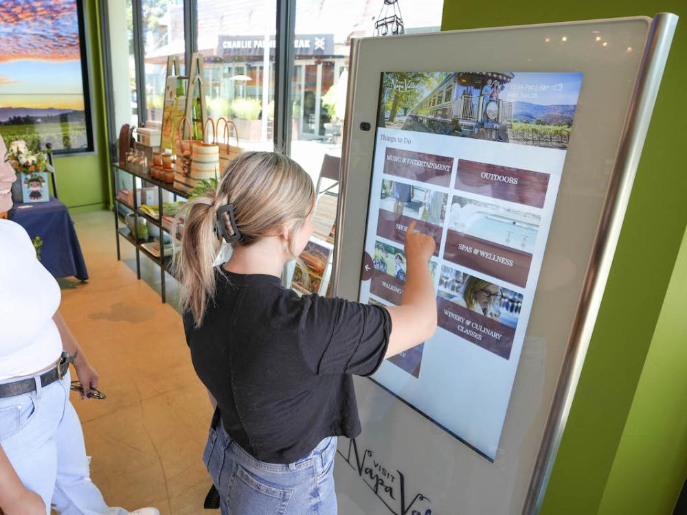 Visit Napa Valley Kiosks from True Omni