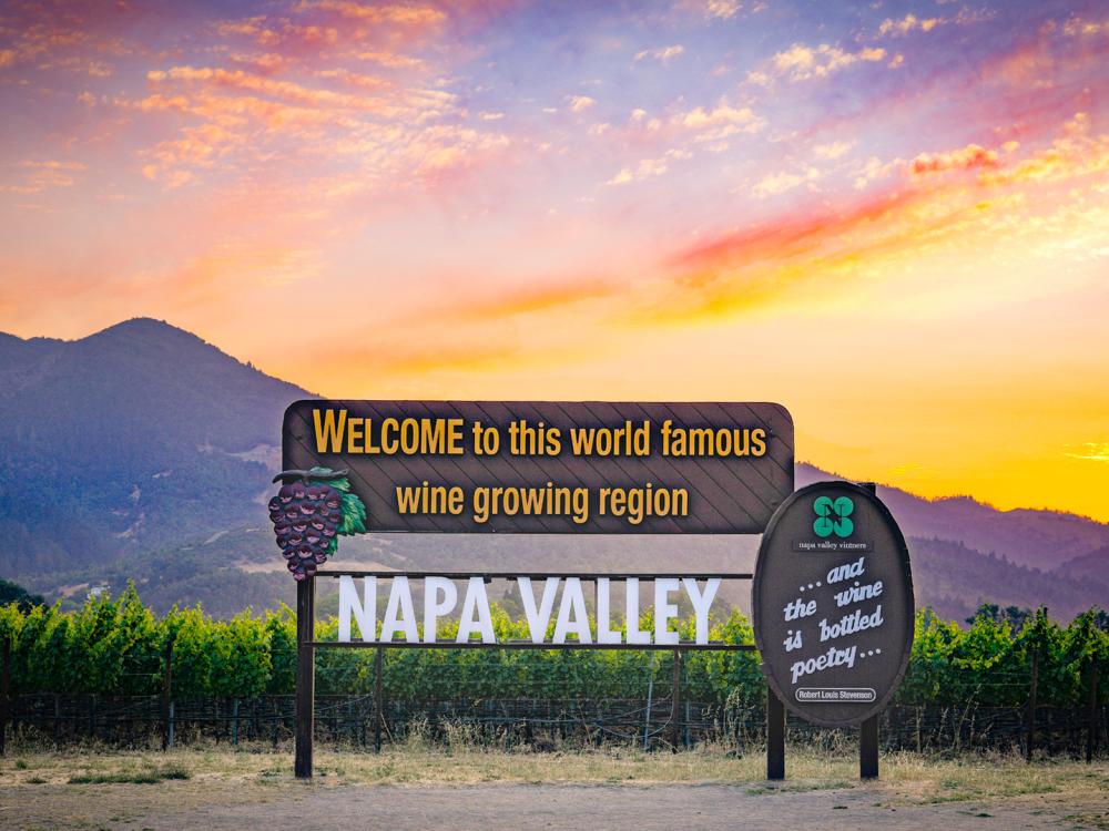 Welcome to Napa Valley Sign