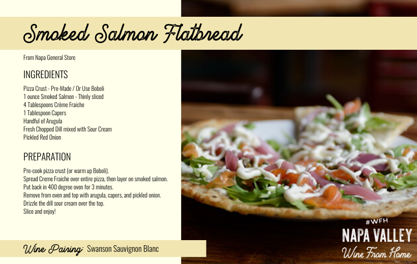 Recipe Card - Salmon Flatbread