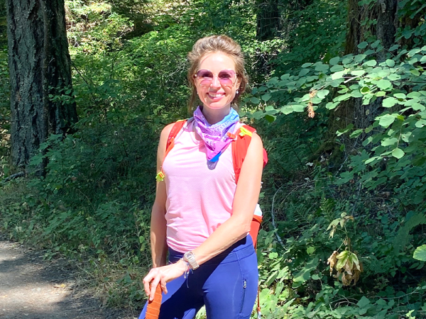 Pilates instructor Denise Henquet Sprengers explores Bothe Napa State Park near St Helena.